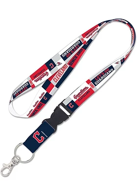 Cleveland Guardians Colorblock Lanyard - Navy Blue