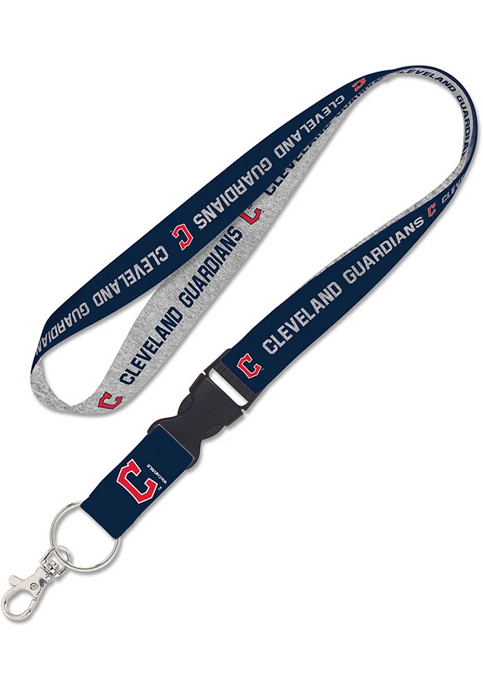 Cleveland Guardians Heather Lanyard - Navy Blue