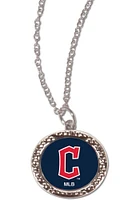 Cleveland Guardians Indians Hammered Womens Necklace