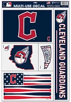 Cleveland Guardians 11x17 Multi Use Auto Decal - Red