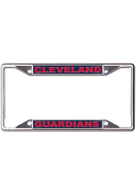 Cleveland Guardians Metallic Printed License Plate Frame - Red