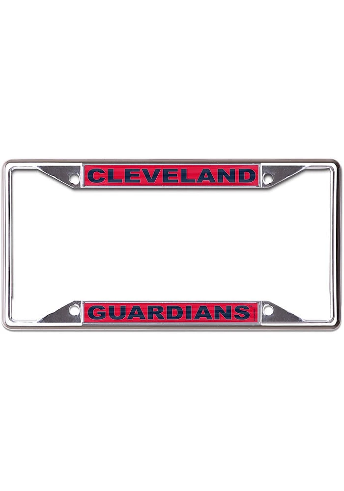 Cleveland Guardians Metallic Inlaid License Plate Frame - Red