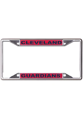 Cleveland Guardians Metallic Inlaid License Plate Frame - Red