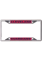 Cleveland Guardians Metallic Inlaid License Plate Frame - Red