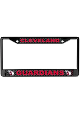 Cleveland Guardians Carbon Fiber License Plate Frame - Black