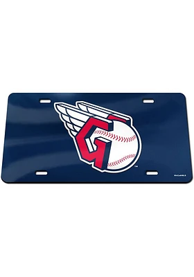 Cleveland Guardians Navy Blue Team Logo Mirror Car Accessory License Plate