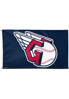 Cleveland Guardians 3x5 Delux Silk Screen Grommet Flag - Navy Blue