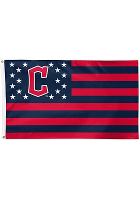 Cleveland Guardians 3x5 Stars and Stripes Silk Screen Grommet Flag - Navy Blue