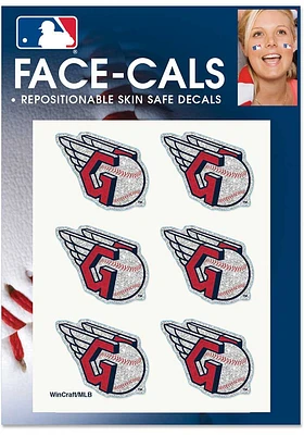 Cleveland Guardians 6pk Glitter Tattoo