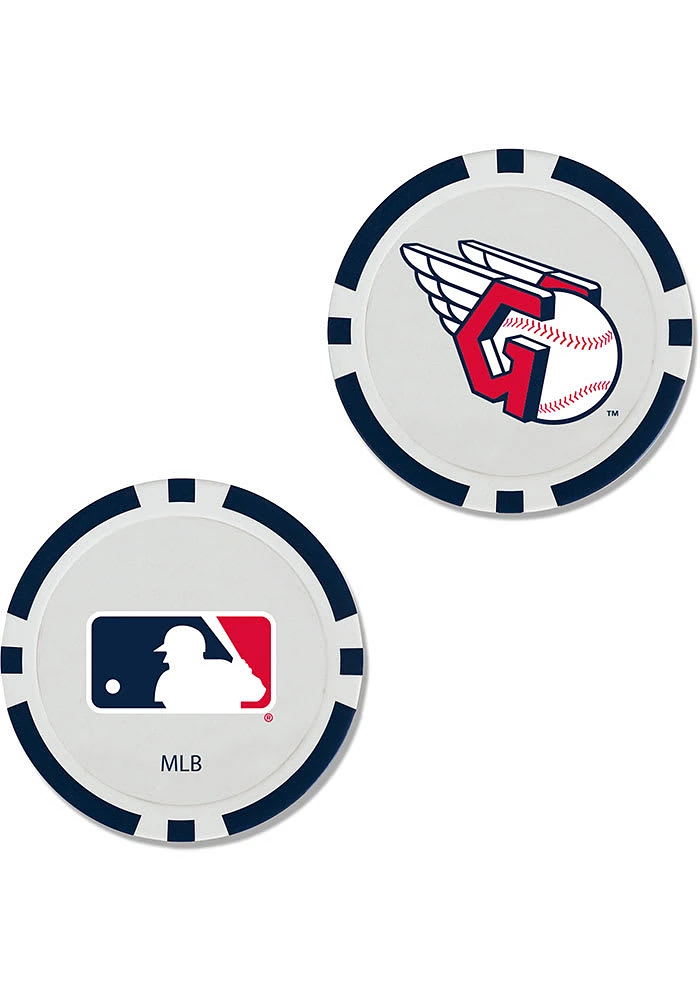 Cleveland Guardians 2-Sided Poker Chip Golf Ball Marker