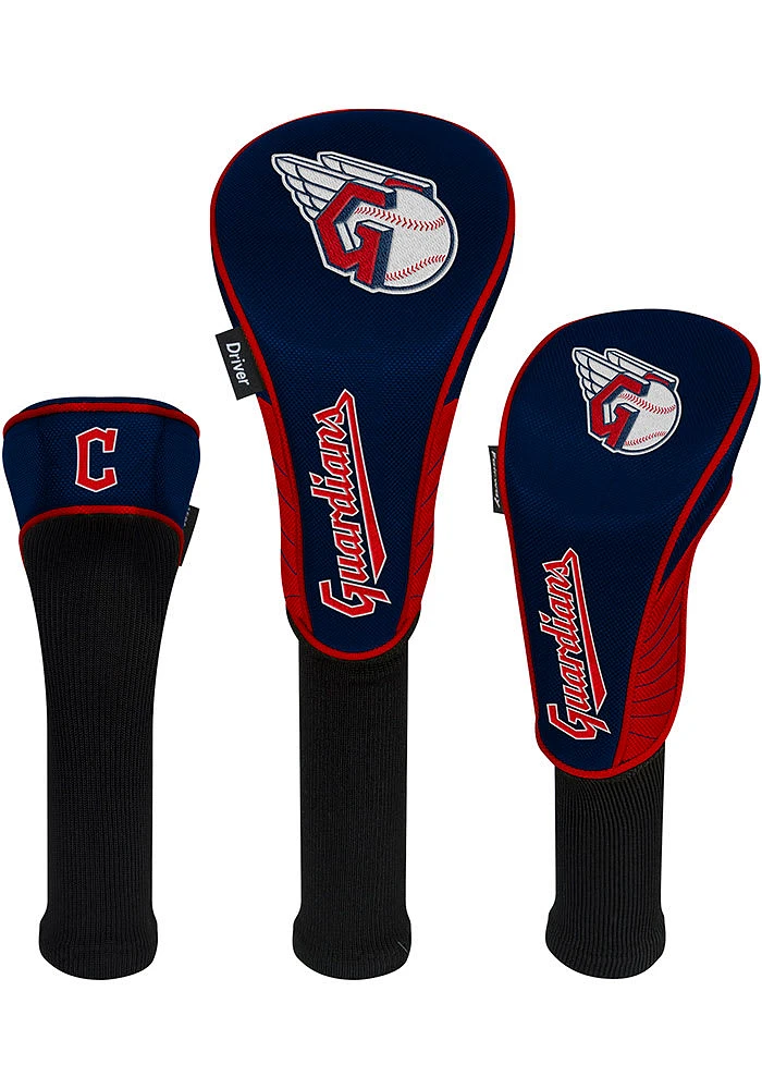 Cleveland Guardians Driver, Fairway, and Hybrid headcovers Golf Headcover