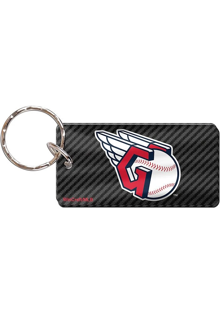 Cleveland Guardians Carbon Keychain - Black