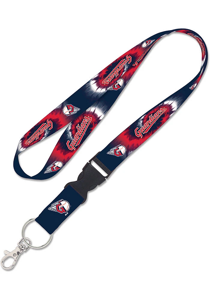 Cleveland Guardians Tie Dye Lanyard - Orange