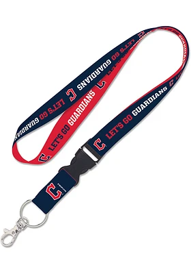 Cleveland Guardians Slogan Lanyard - Navy Blue