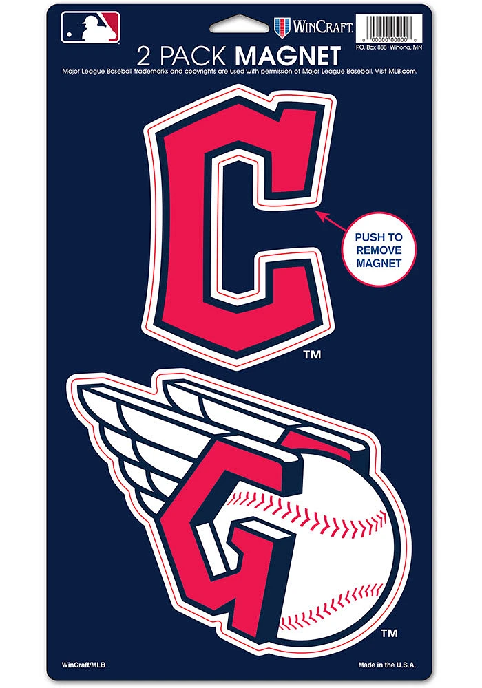 Cleveland Guardians 2pk Die Cut Magnet
