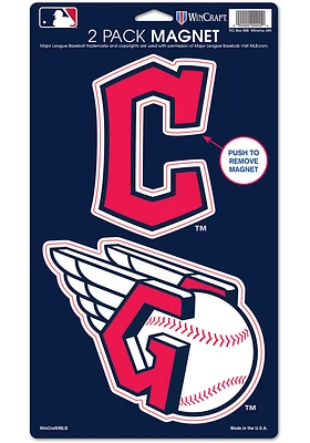 Cleveland Guardians 2pk Die Cut Magnet