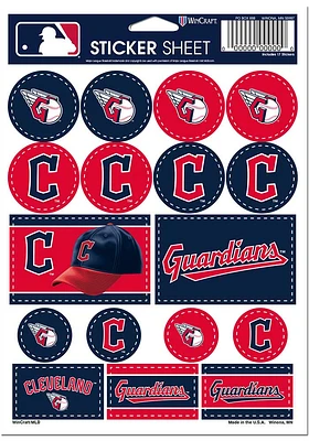 Cleveland Guardians 5x7 Stickers - Red