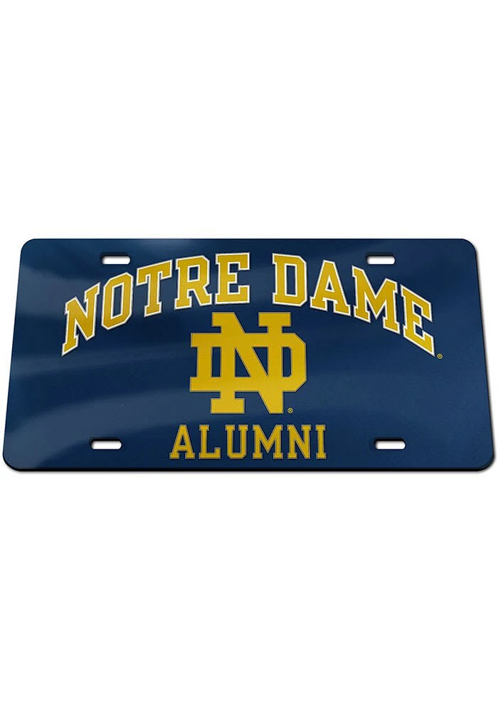 Notre Dame Fighting Irish Navy Blue Alumni Car Accessory License Plate