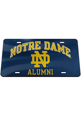 Notre Dame Fighting Irish Navy Blue Alumni Car Accessory License Plate