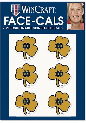 Notre Dame Fighting Irish Shamrock 6pk Tattoo