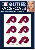 Philadelphia Phillies 6pk Cooperstown Glitter Tattoo