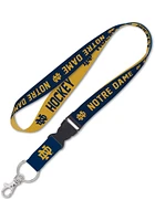 Notre Dame Fighting Irish Hockey Detachable Lanyard - Navy Blue