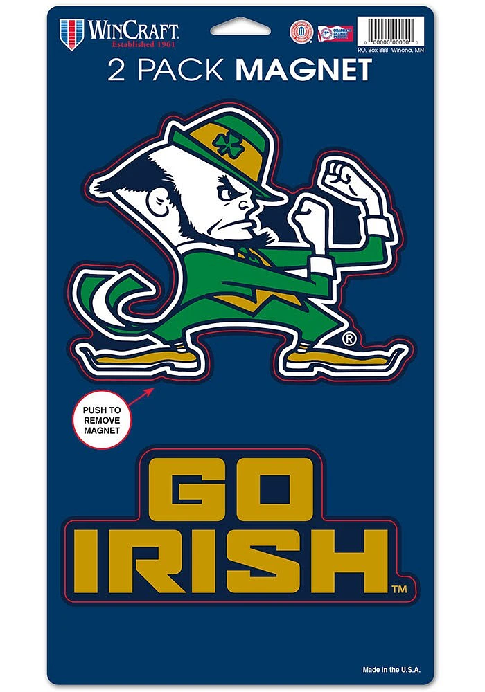 Notre Dame Fighting Irish 2pk Die Cut Magnet