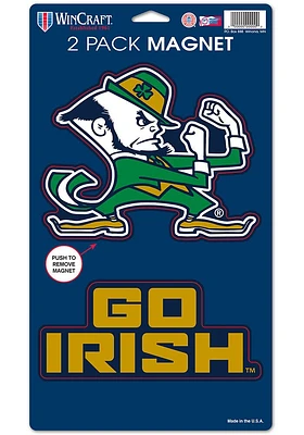 Notre Dame Fighting Irish 2pk Die Cut Magnet