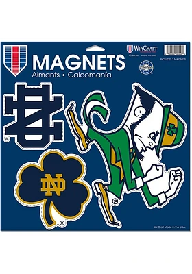 Notre Dame Fighting Irish 11x11 3pk Magnet
