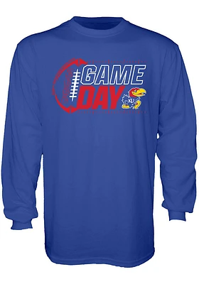 Kansas Jayhawks Blue College Gameday Long Sleeve T Shirt