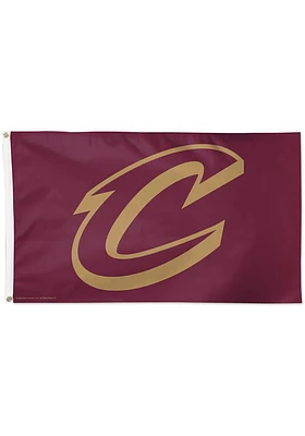 Cleveland Cavaliers Logo Silk Screen Grommet Flag - Maroon