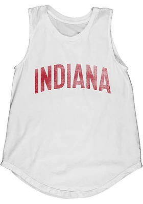 Indiana Womens White Lennon Wordmark Tank Top