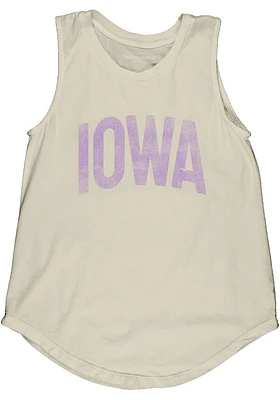 Iowa Womens Ivory Lennon Wordmark Tank Top