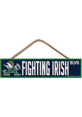 Notre Dame Fighting Irish Ave Wood Sign