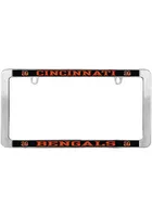 Cincinnati Bengals Metallic Thin Rim License Frame License Frame