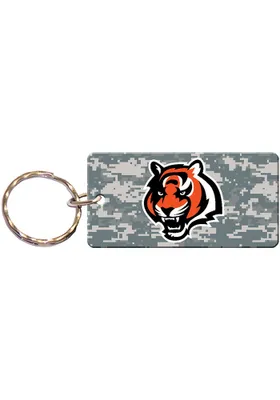 Cincinnati Bengals Camo Rectangle Keychain