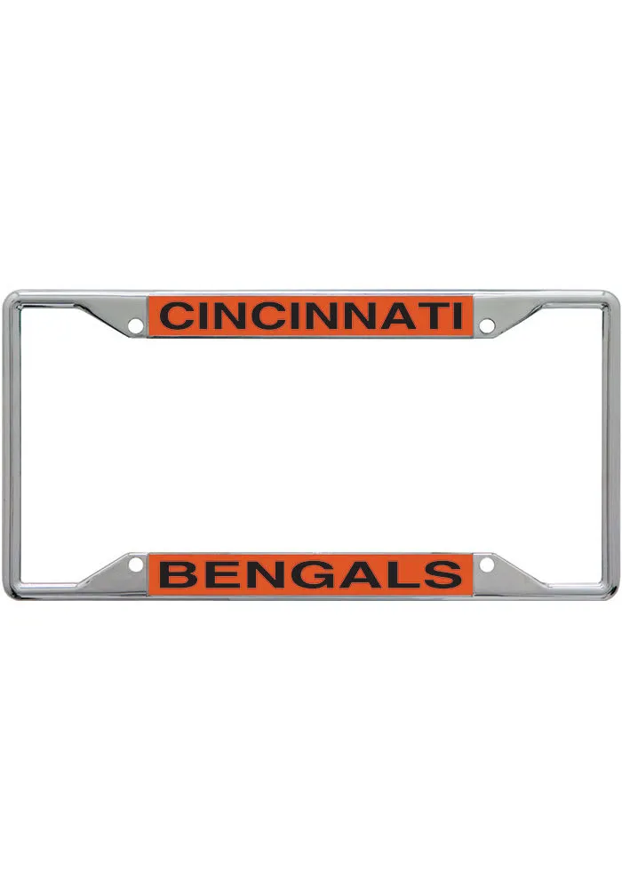 Cincinnati Bengals S/S Metallic License Frame