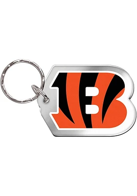 Cincinnati Bengals Freeform B Keychain - Orange