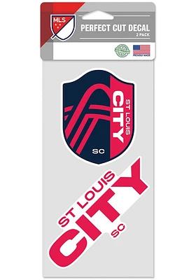 St Louis City SC 2pk Auto Decal - Navy Blue