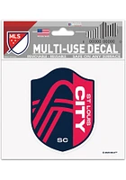 St Louis City SC 3x4 Auto Decal - Navy Blue