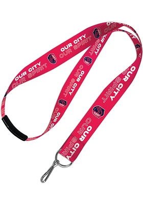 St Louis City SC 1 Inch Lanyard - Navy Blue
