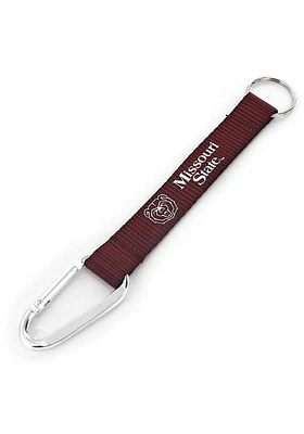Missouri State Bears Carabiner Lanyard Keychain - Maroon