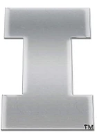 Illinois Fighting Illini Chrome Graphic Car Emblem -