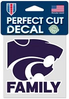 K-State Wildcats Family 4x4 Auto Decal - Purple