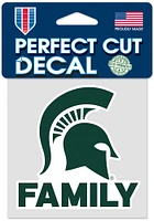 Michigan State Spartans Family 4x4 Auto Decal - Green