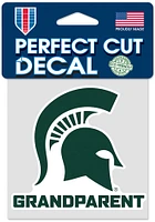 Michigan State Spartans Grandparent 4x4 Auto Decal - Green