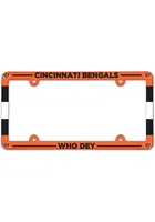 Cincinnati Bengals Full Color Plastic License Frame