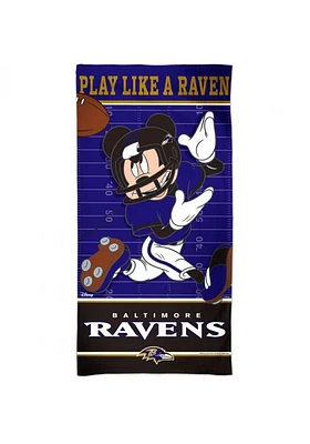 Baltimore Ravens Disney Spectra Beach Towel