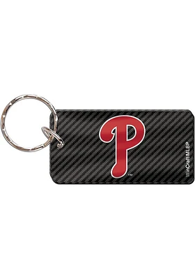 Philadelphia Phillies Carbon Keychain - Black