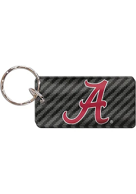 Alabama Crimson Tide Carbon Keychain